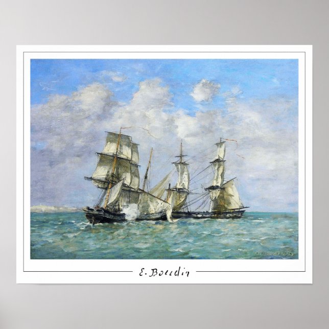 Eugène Boudin Zedign Affiche d'art #69-2 (Devant)