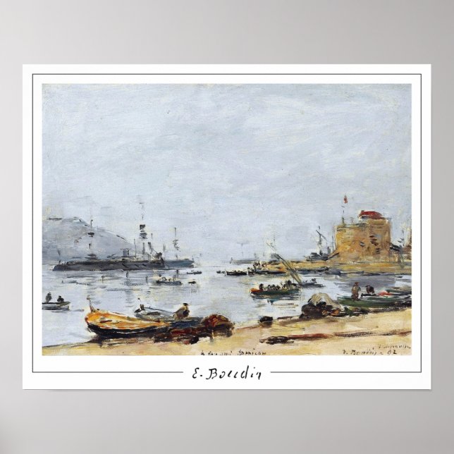 Eugène Boudin Zedign Art Poster #478-2 (Devant)