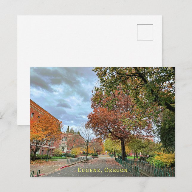 Eugene, carte postale de l'Oregon (Devant / Derrière)