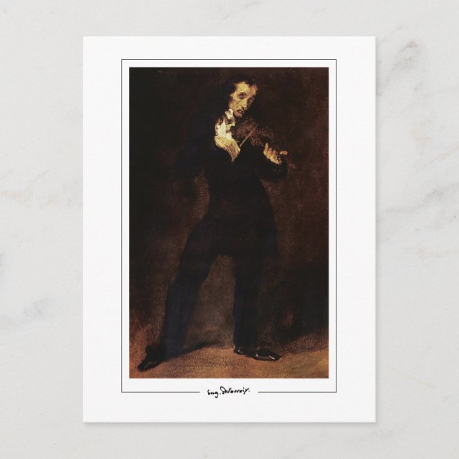 Eugène Delacroix #358 - Carte postale d'art fin (Devant)