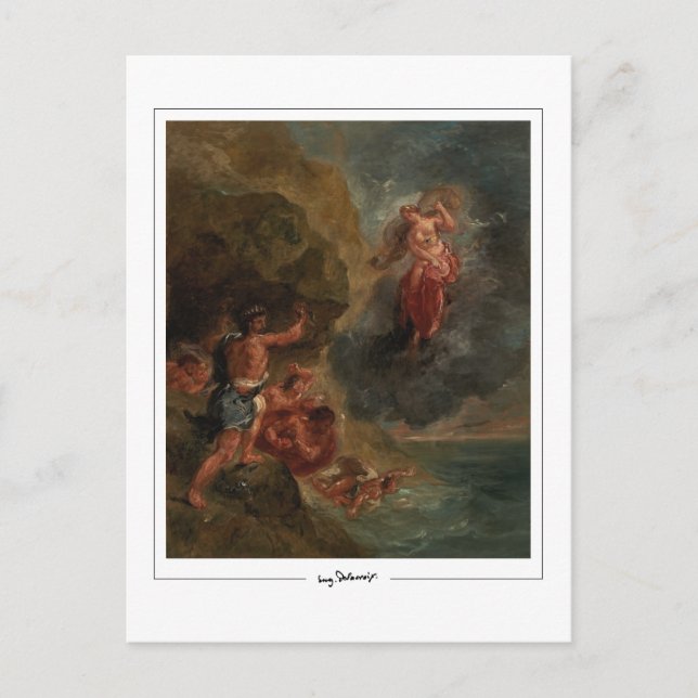 Eugène Delacroix #415 - Carte postale d'art fin (Devant)
