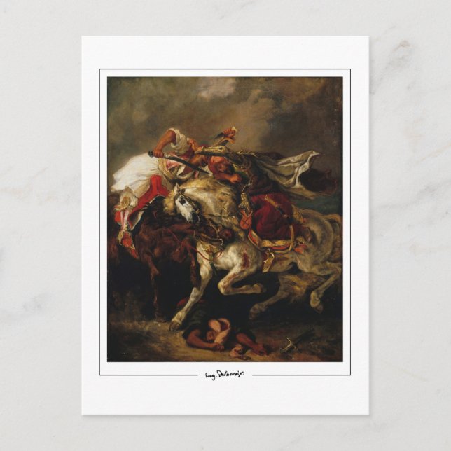 Eugène Delacroix #479 - Carte postale d'art fin (Devant)