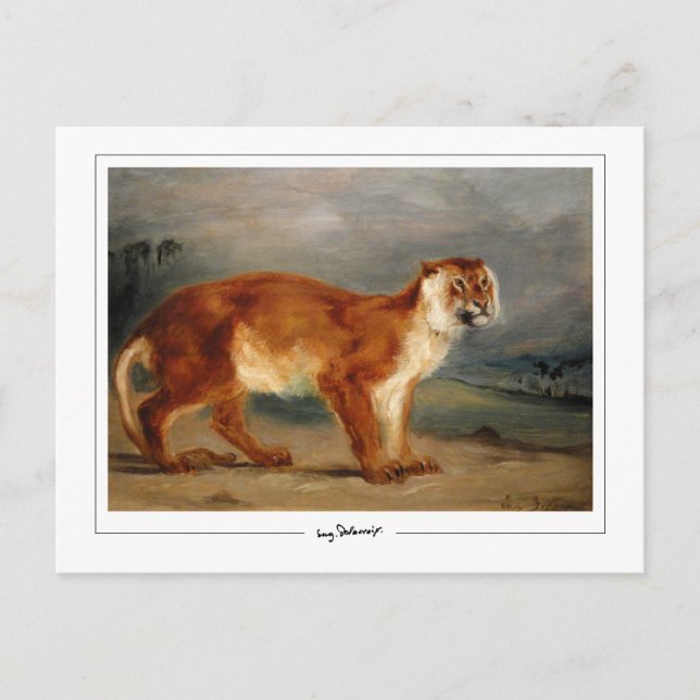 Eugène Delacroix #491 - Carte postale d'art fin (Devant)