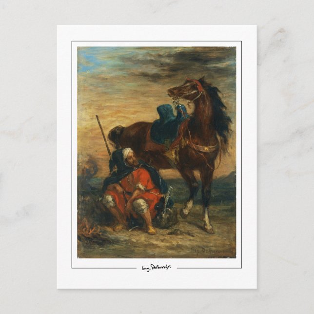 Eugène Delacroix #4 - Carte postale d'art fin (Devant)