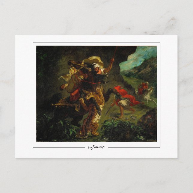 Eugène Delacroix #5 - Carte postale d'art fin (Devant)