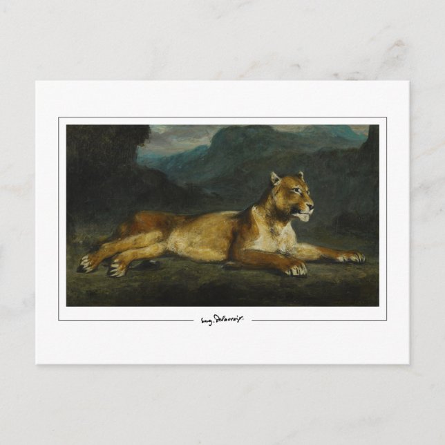 Eugène Delacroix #603 - Carte postale d'art fin (Devant)