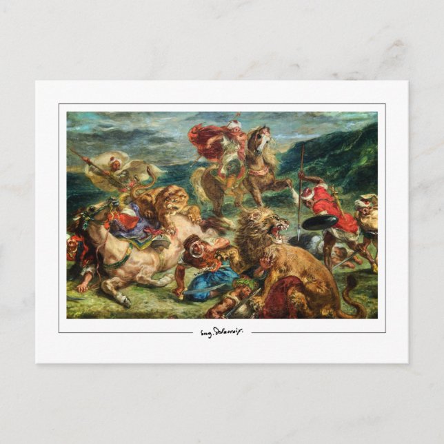 Eugène Delacroix #622 - Carte postale d'art fin (Devant)