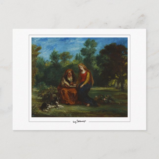 Eugène Delacroix #627 - Carte postale d'art fin (Devant)