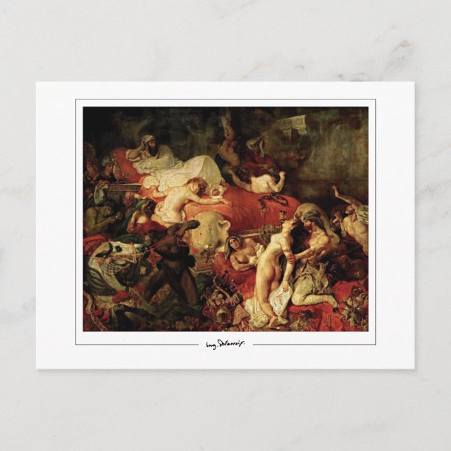 Eugène Delacroix #6 - Carte postale d'art fin (Devant)