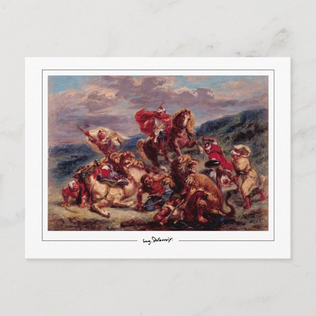 Eugène Delacroix #97 - Carte postale d'art fin (Devant)