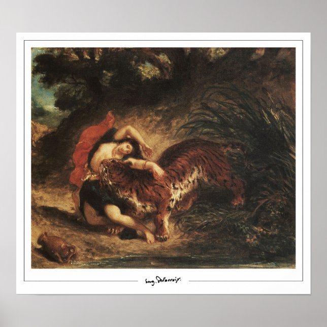 Eugène Delacroix Zedign Affiche d'art #310 (Devant)