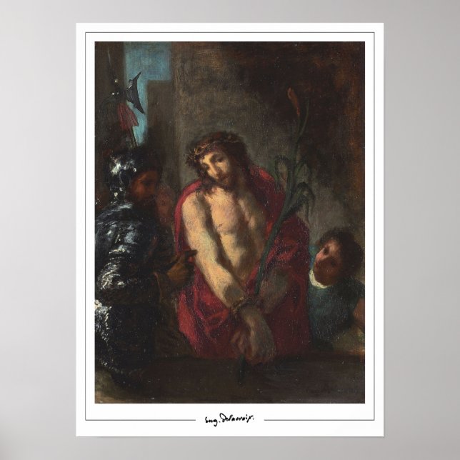 Eugène Delacroix Zedign Art Poster #527 (Devant)
