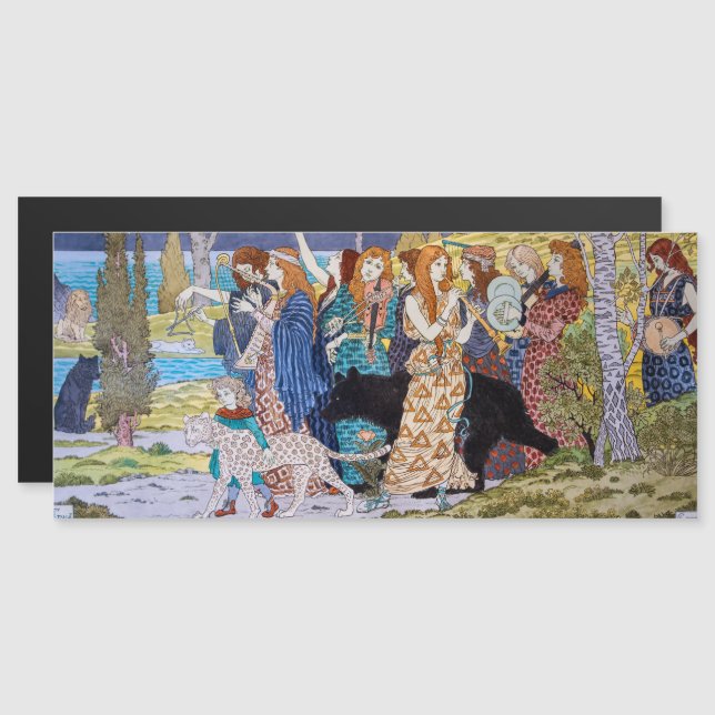 Eugene Grasset - Carte magnétique Harmony (Devant / Derrière)