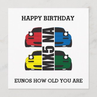 EUNOS quel âge tu as Carte d'anniversaire