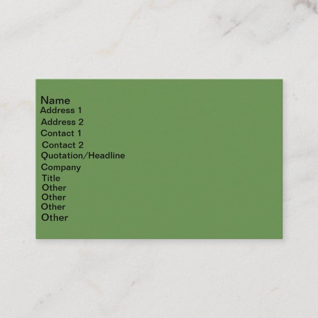 Euro carte de visite de taille (Devant)