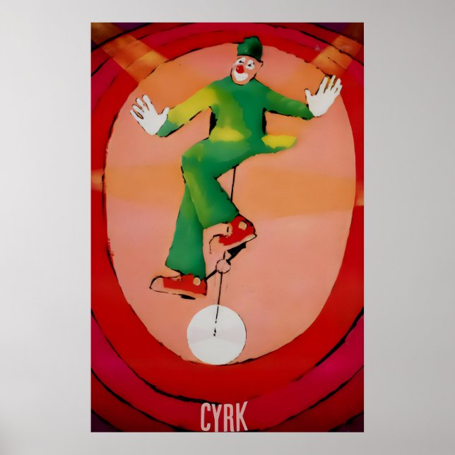 Euro Circ Affiche de l'attraction vintage Impressi (Devant)