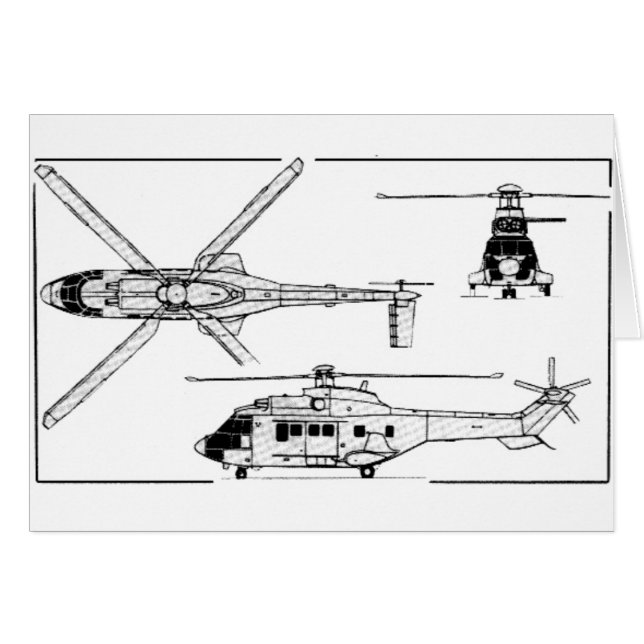 Eurocopter-Super-Puma-SA-33 (Devant horizontal)