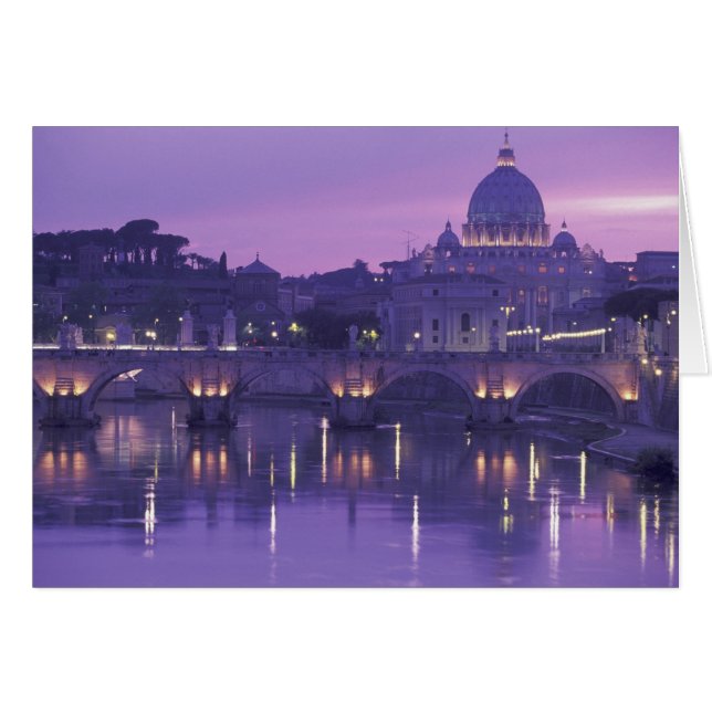 Europe, Italie, Rome. St-Pierre et Ponte Sant (Devant horizontal)