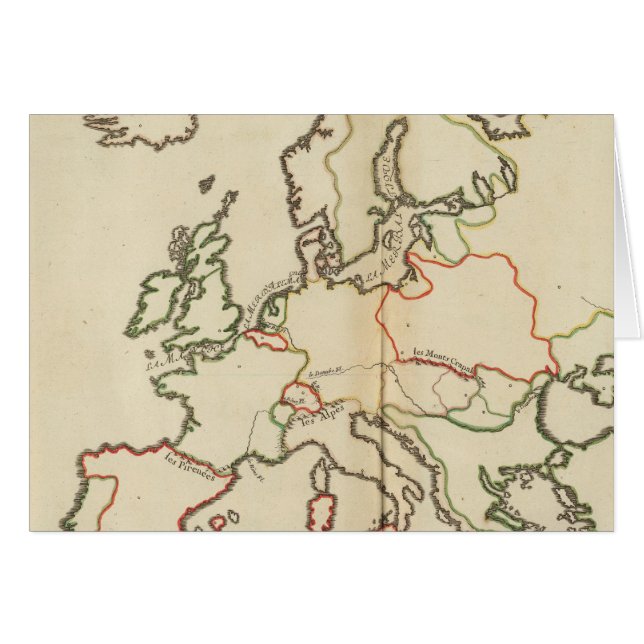 Europe, Montagnes et Rivières (Devant horizontal)