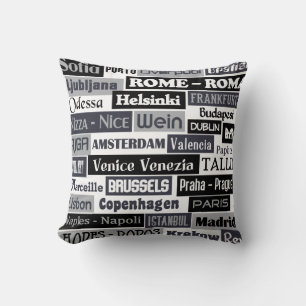 Européen Voyageur lancer oreiller