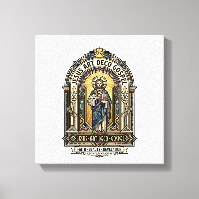 Évangile Jésus Art Déco Jésus Foi Chrétienne Art D (Recto)
