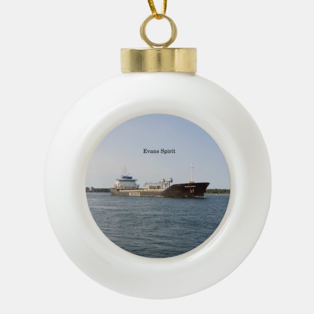 Evans Spirit boule ou ornement de flocon de neige (Devant)