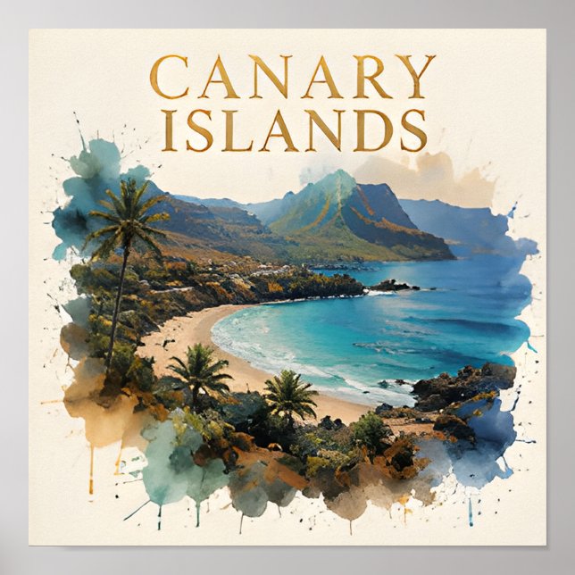 Évasion Côtière Art Déco des Îles Canaries (Devant)