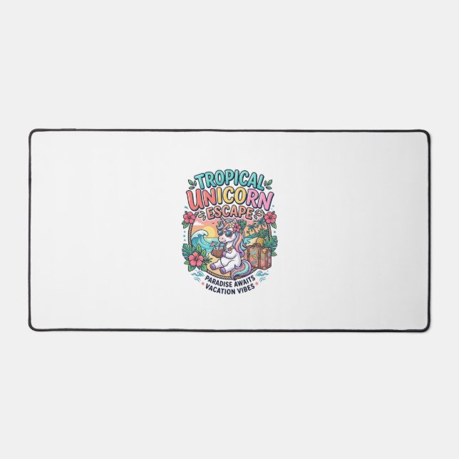Évasion de licorne tropicale Unicorn POD prête art (Recto)