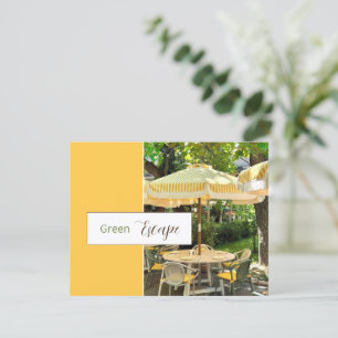 Évasion Verte Carte Postale du Café du Parc Pitt