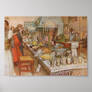 Eve de Noël Carl Larsson 1904 Poster