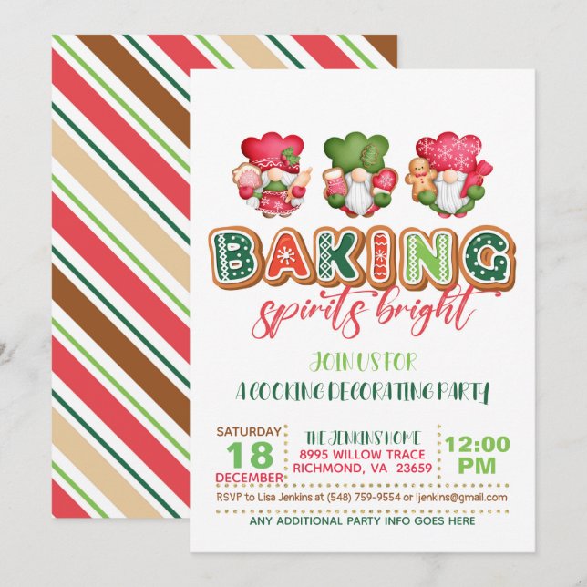 Éveiller les esprits avec les gnomes - Invitation  (Devant / Derrière)