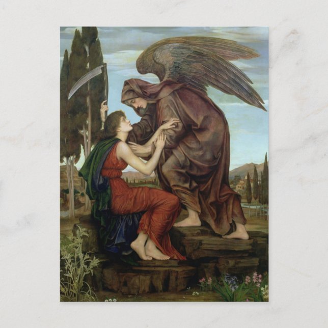Evelyn de Morgan - Carte postale de L'Ange de la M (Devant)