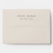 EVELYN Elegant Cream Mariage Adresse de retour