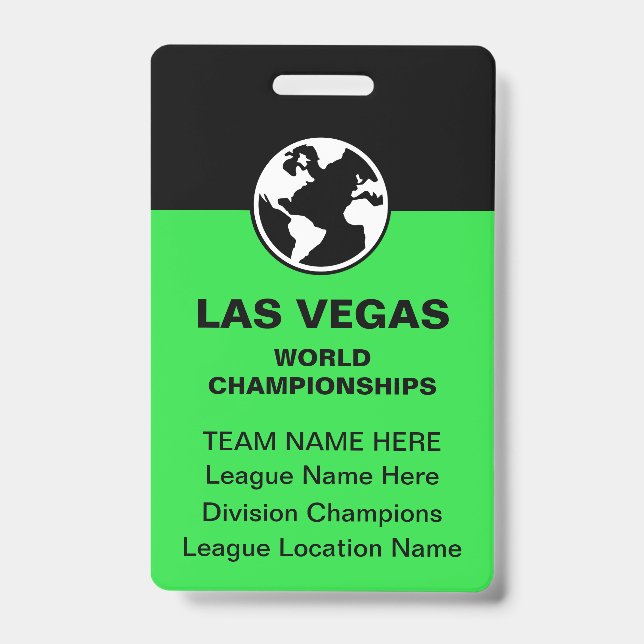 Événement de billard de Las Vegas Badge Équipe en  (Avant)