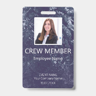 Événement de membre d'équipage personnalisé Badge 