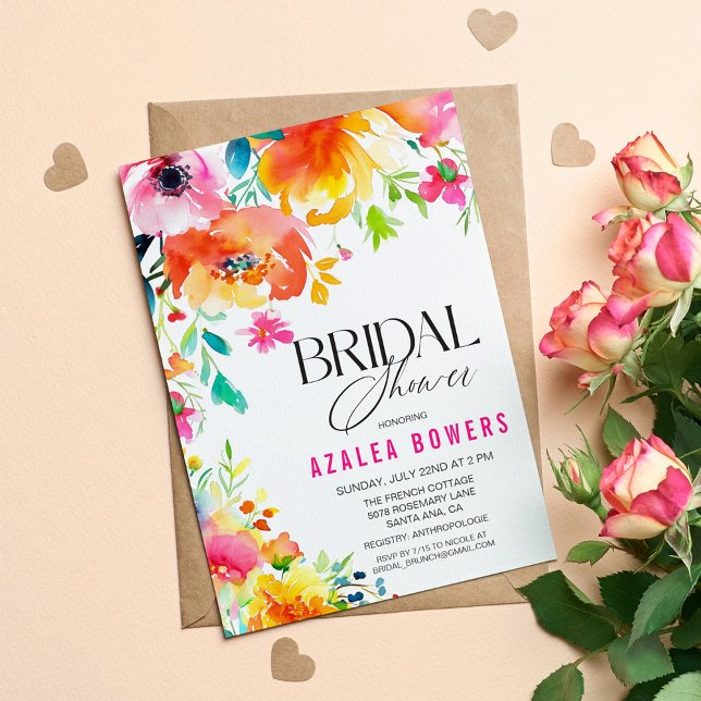 Événement Floral Watercolor Invitation (Créateur téléchargé)