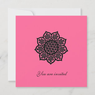 Événement magique Invitation Fleur de Nœud Celtiqu