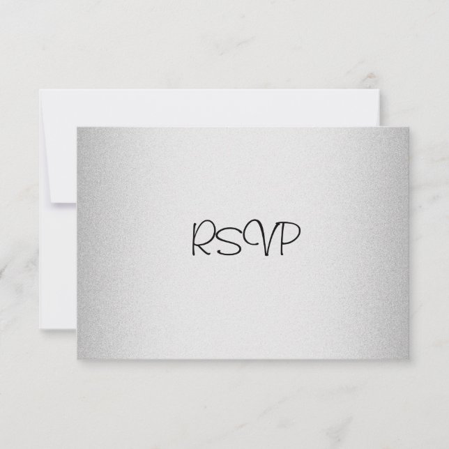 Événements de carte de réponse RSVP Elegant Light  (Devant)