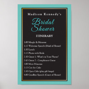 Événements de douche de mariée Affiche de plaisir