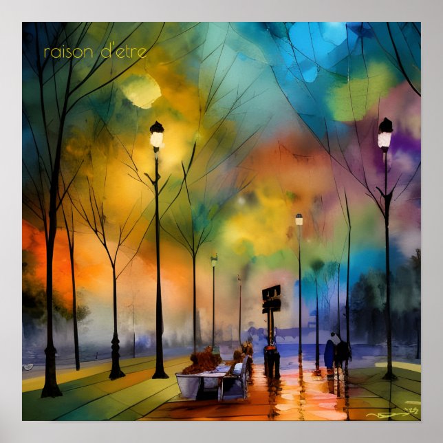 Evening in Marseille Poster (Devant)