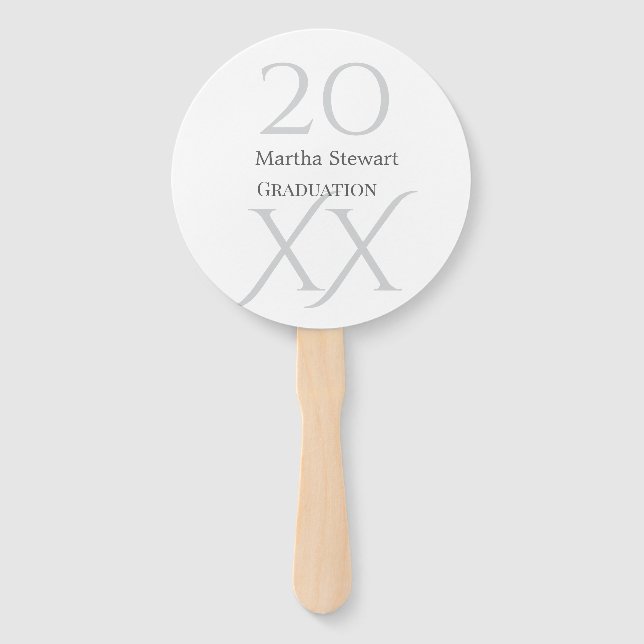 Éventail 20XX bold le graduation name congrats school year  (Devant)