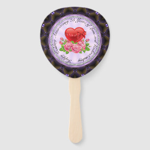 Éventail 25e anniversaire du mariage Ensemble de fans