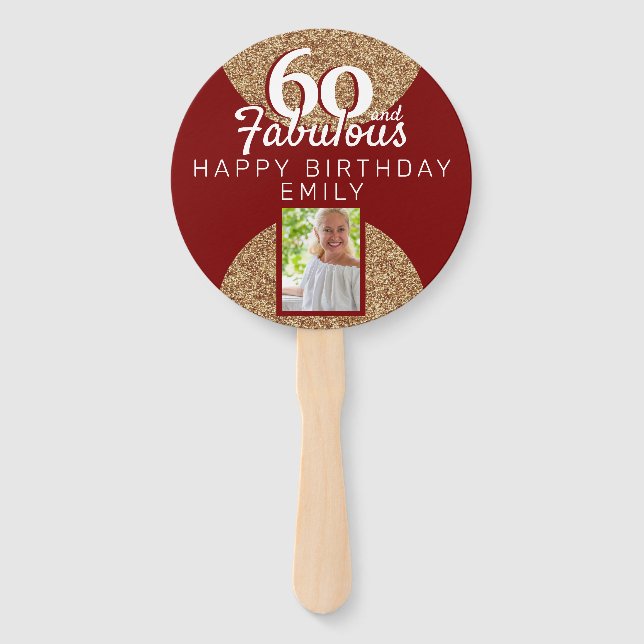 Éventail 60 et Fabulous Gold Parties scintillant 2 Photo 60 (Devant)