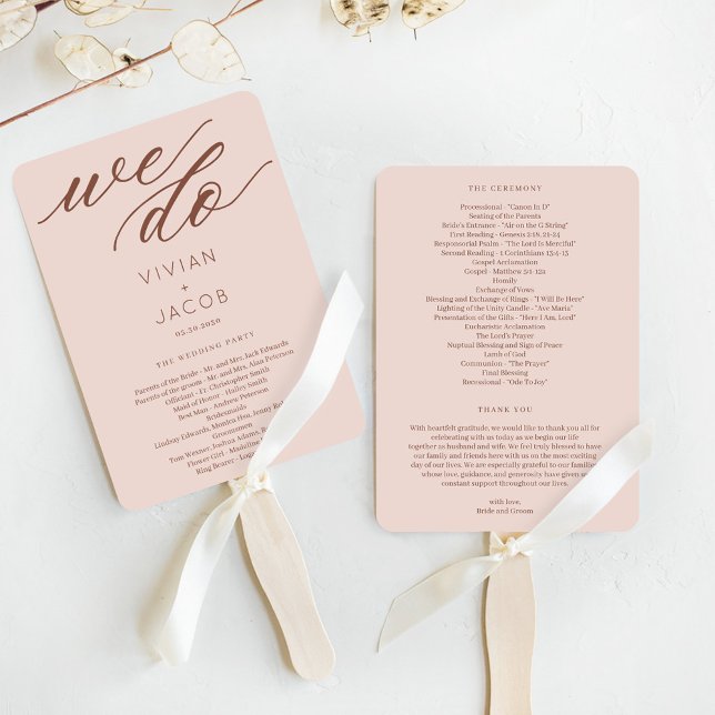 Éventail À Dernier Nous faisons ÉDITABLE COULEUR Mariage Pr (Créateur téléchargé)