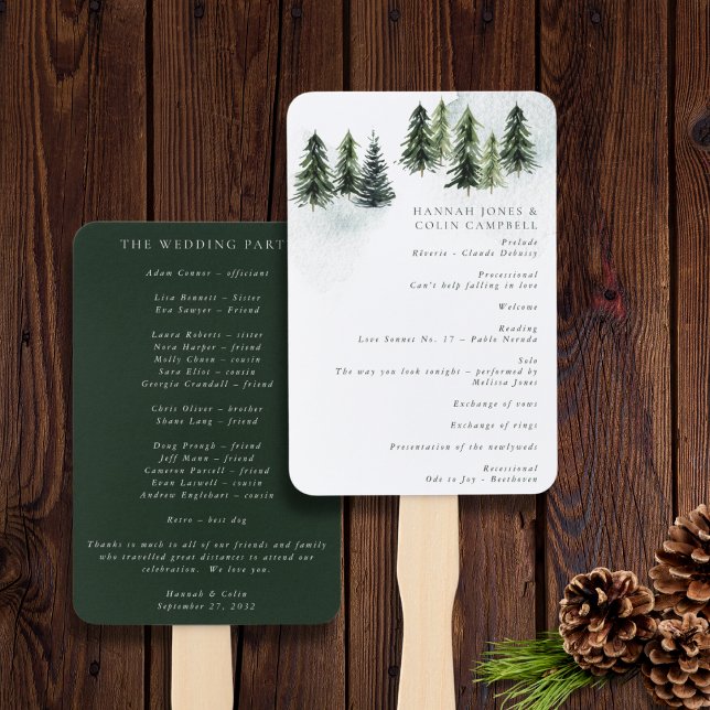 Éventail À feuillage persistant Mountain Glen White Green B (Créateur téléchargé)