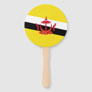 Éventail à main du drapeau patriotique du Brunei
