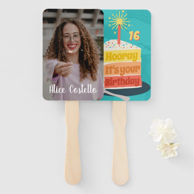 Éventail Accueil personnalisé C'est votre visage de ventila (Devant et derrière)