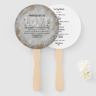 Éventail Aimez-vous l'autre Écriture Verse 1 Jean 4:7-8