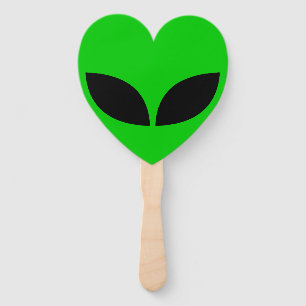 Éventail Alien Love Dessous de verre de papier coeur