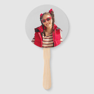 Éventail Amusant visage personnalisé sur un bâton accessoir
